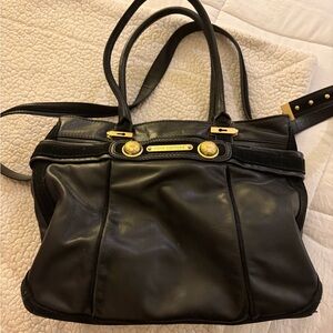 Juicy Couture Black and Gold Shoulder Bag